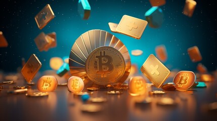 Digital management of currency transactions with online payment methods and cryptocurrency symbols