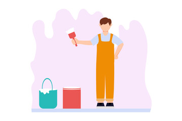 Labour Day Flat Design Illustration