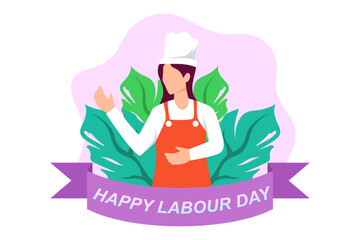 Labour Day Flat Design Illustration