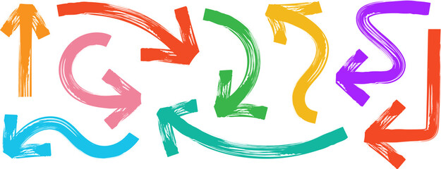 Arrow marker set bold style color