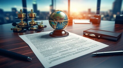 Impact of trade policy on global markets with legal documents and market response