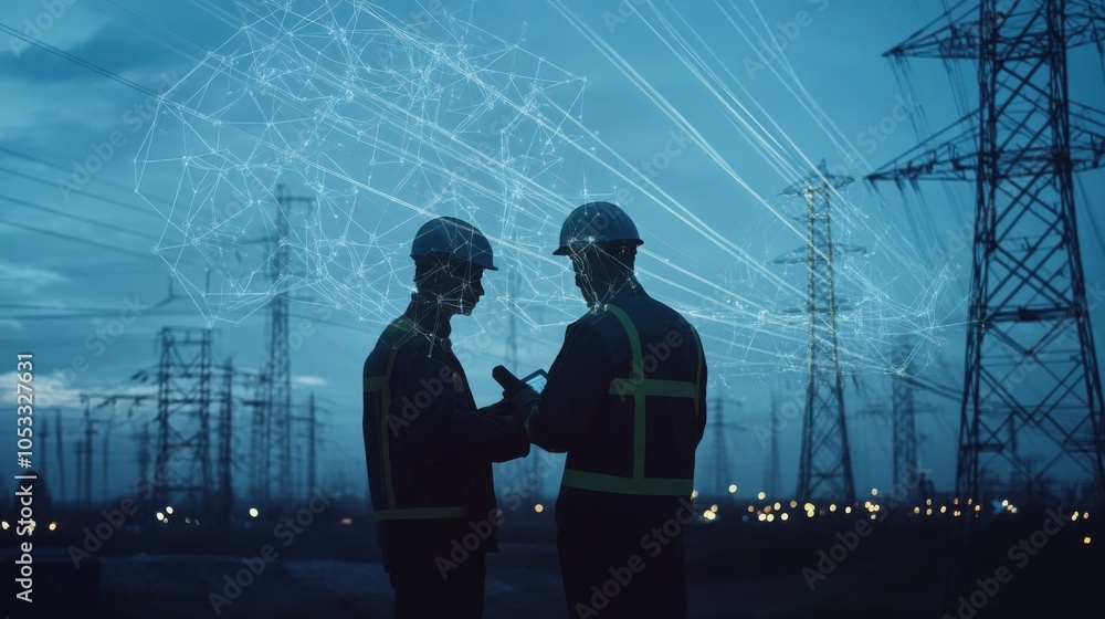 Poster smart grid technology: engineers effectively monitor and optimize smart grids.
