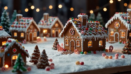 Obraz premium christmas gingerbread house 