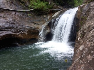 One of the most beautiful tourist spots in Sri Lanka - Bambarakanda Falls in Matale