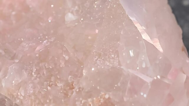 A Macro View of Rose Quartz