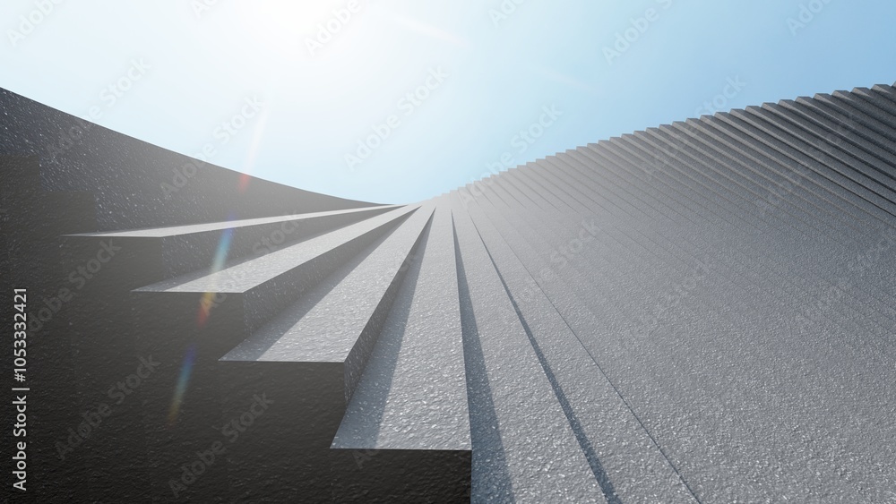 Poster abstract background geometric shapes in design 3d render