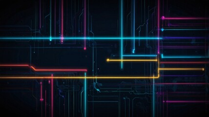 neon line background