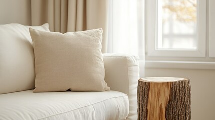 sofa and pillows