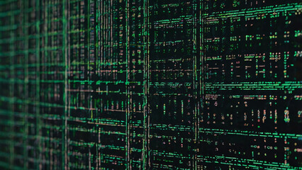 Abstract Digital Code Matrix 1