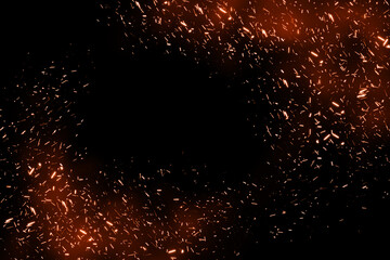 Fire Sparks Burn Overlay