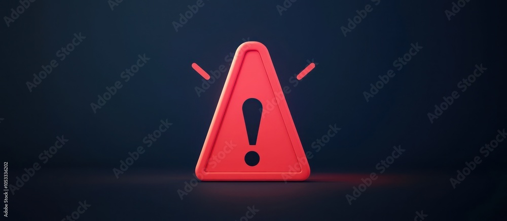 Poster warning and notification alerts captured in a minimalist glyph icon.