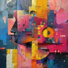 Fototapeta premium Collage of various art styles