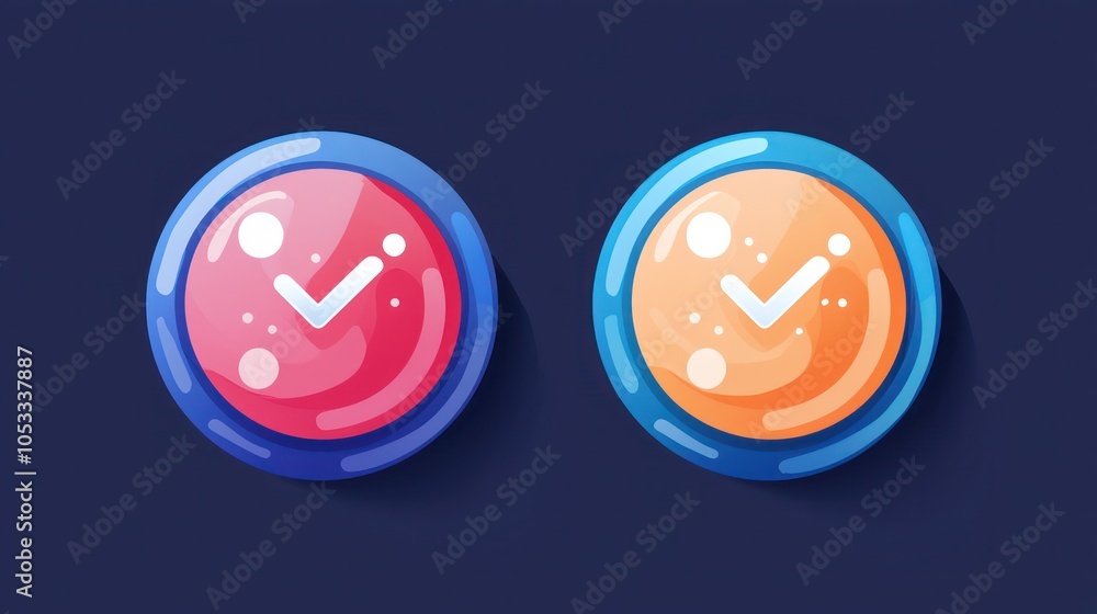 Poster streamlined icon for a/b testing results, emphasizing clarity in testing outcomes.