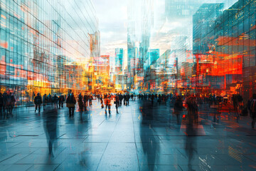 Dynamic Business Collage: Versatile Visuals for Banners and Ads