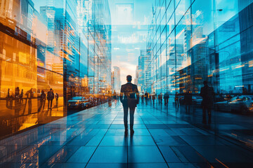 Dynamic Business Collage: Wide Angle Visual Montage for Banners or Ads