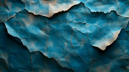 Obraz premium Blue Torn Paper Texture Background