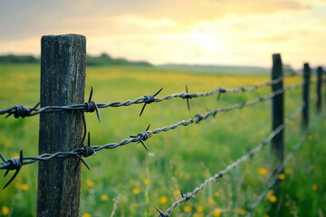 Secure Boundaries: Creative Captures of Barbed Wire Fences