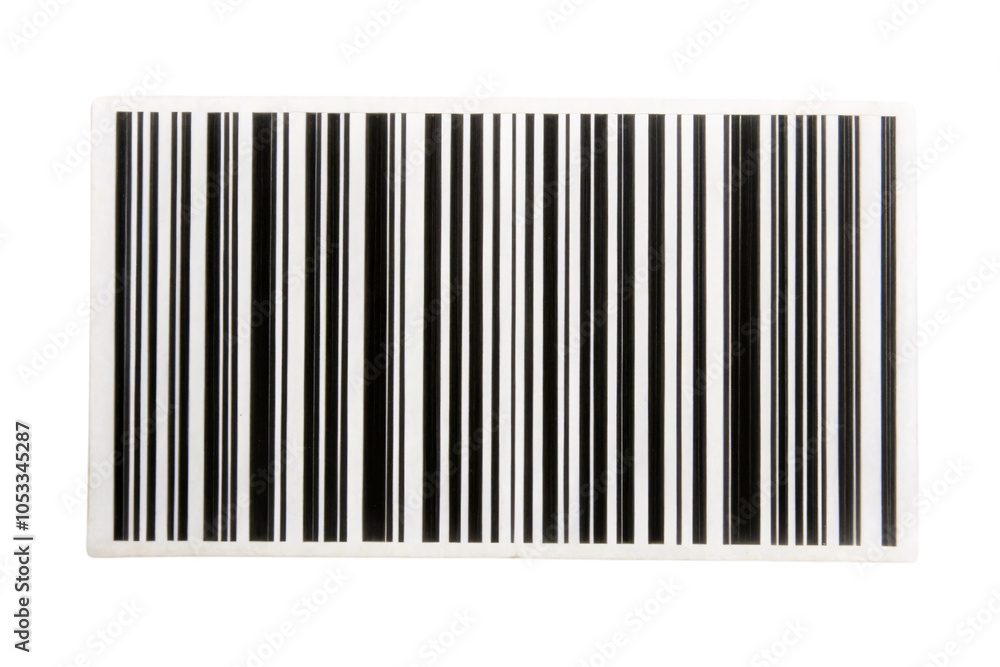 Poster barcode image with bold, vertical black and white lines of varying thickness, arranged in a standard