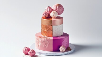 A cake designed to mimic a piece of art in a gallery