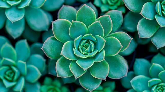 Rustic Succulent in green