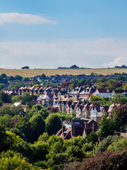 Townscape seen from the castle, Lewes, East Sussex, England, United Kingdom © Karol Kozłowski
