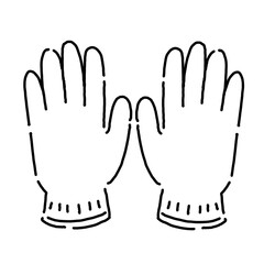 シンプル　軍手　手袋　イメージ　イラスト　素材