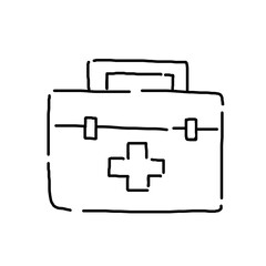 救急箱　シンプル　薬　イメージ　イラスト　素材