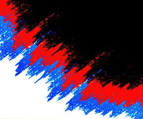 Paints strokes three colors