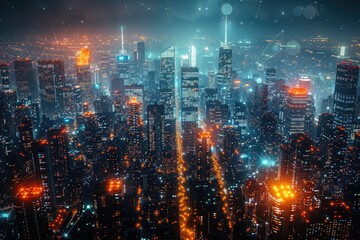 3D map world animated connections and data streams global business infrastructure