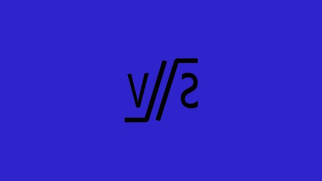 VS animation. Versus screen. The concept of battle, competition, confrontation concept, competition vs match game, martial battle vs