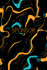 Soccer jersey design for sublimation. 
Abstract background with sport pattern.