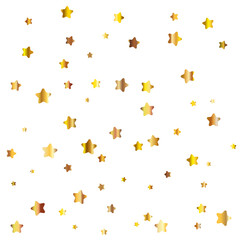 Golden shiny glitter. Decorative element for wedding or birthday invitations or banners