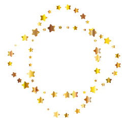 Golden shiny glitter. Decorative element for wedding or birthday invitations or banners