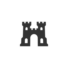 Obraz premium Castle Gate Logo Symbol Vector