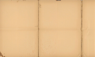 Fototapeta premium Faded and worn vintage letter paper with creases