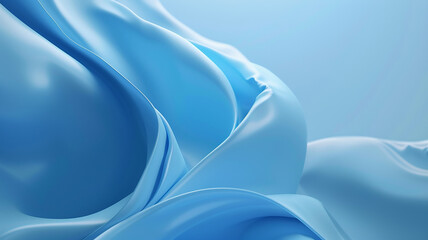 Fototapeta premium Abstract background blue waves modern design backdrop copy space