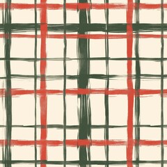 Christmas Tartan seamless Pattern. Vector bright print for fabric or wallpaper