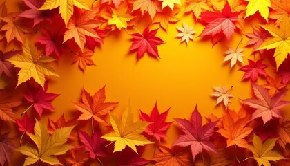 Fototapeta premium Autumns vibrant palette a symphony of colors