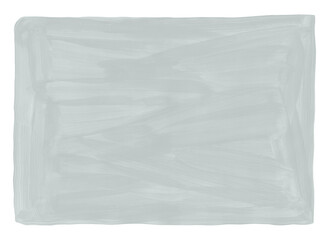 Obraz premium Brush paint texture shape. Artistic gouache hand painted element on transparent background. Textured art drawn template with strokes. Abstract neutral painting in grey, blue gray color