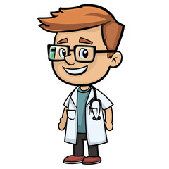 ClipArt Doctor cartoon chibi style