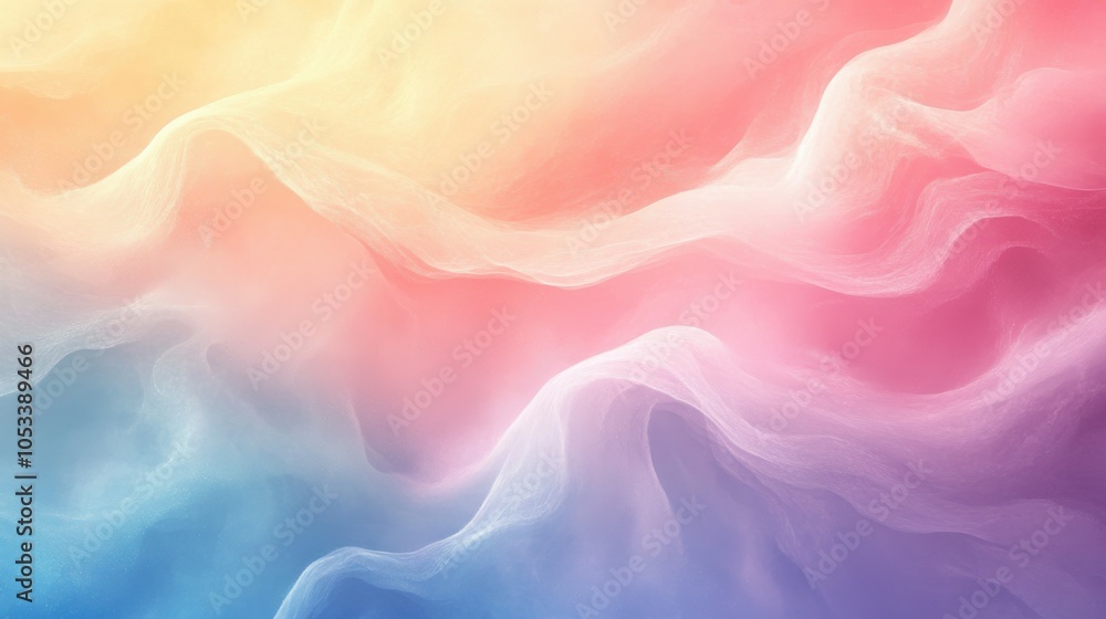 Poster gradient pastel background with soft hues
