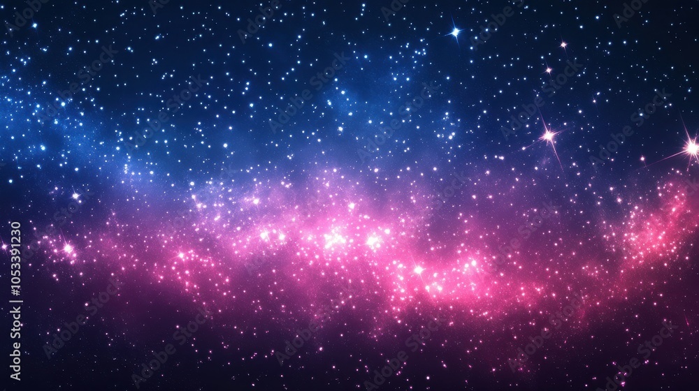 Poster gradient background with abstract stars
