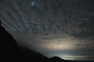 瓶ヶ森UFOラインの星空