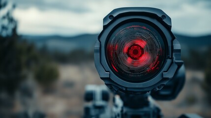 AI-powered defense systems analyzing threats controlling weaponry real-time. AI generated