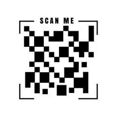 Fototapeta premium QR code scan icon.Can be used for smartphone, mobile app