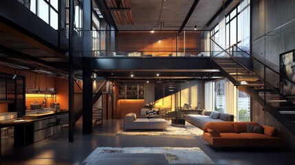 High-tech urban loft with state-of-the-art systems.