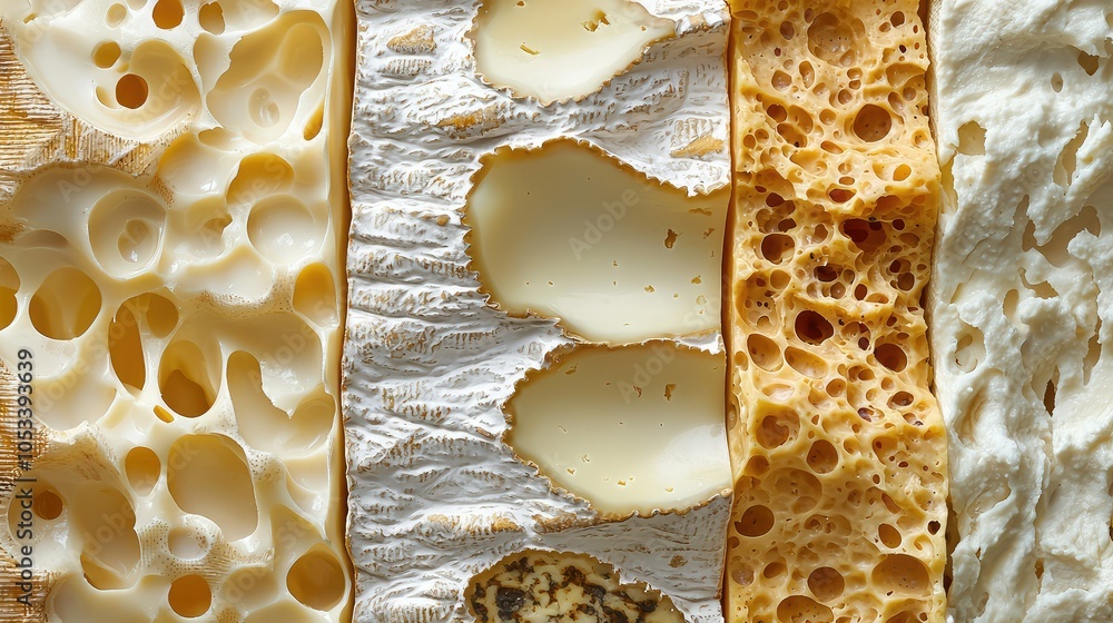 Poster intricate pattern of cross section showcase