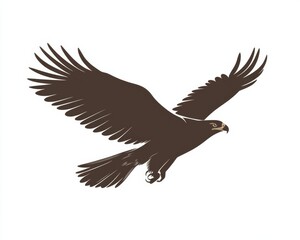 Fototapeta premium Golden Eagle in Flight, Wildlife Photography for Conservation and Nature Generative AI