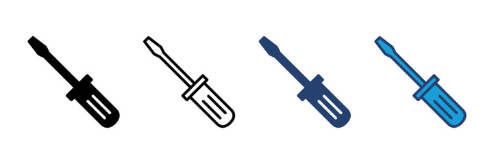 Screwdriver icon vector. tools icon vector