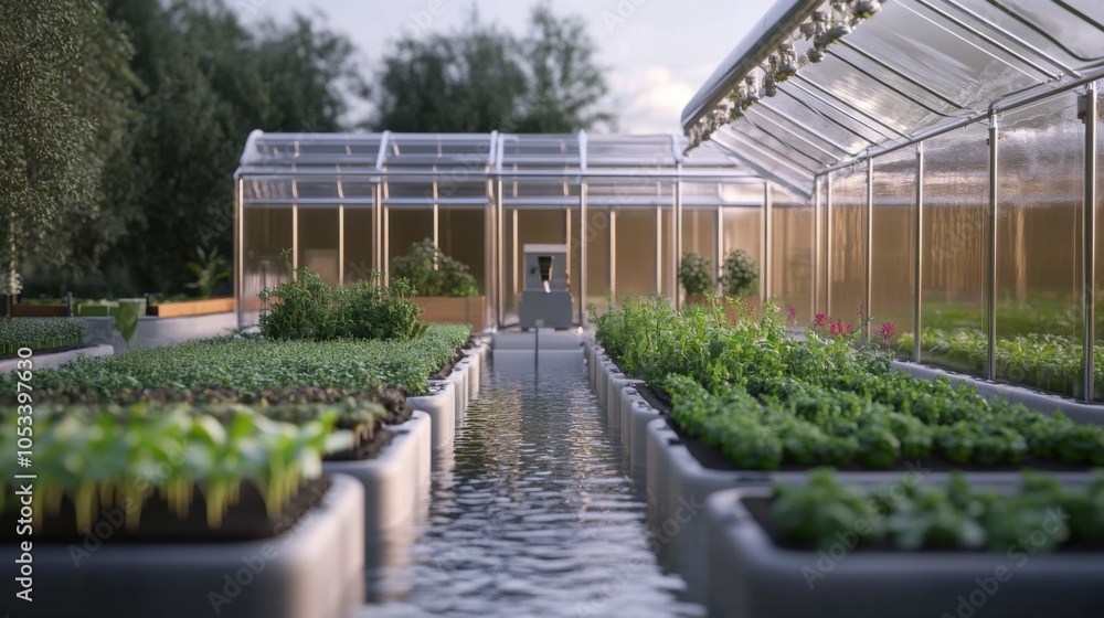 Poster smart water management: automated irrigation systems optimizing water usage for crops